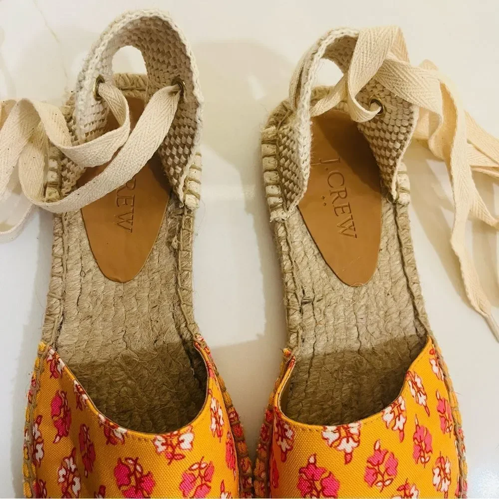 J. Crew Floral Espadrilles